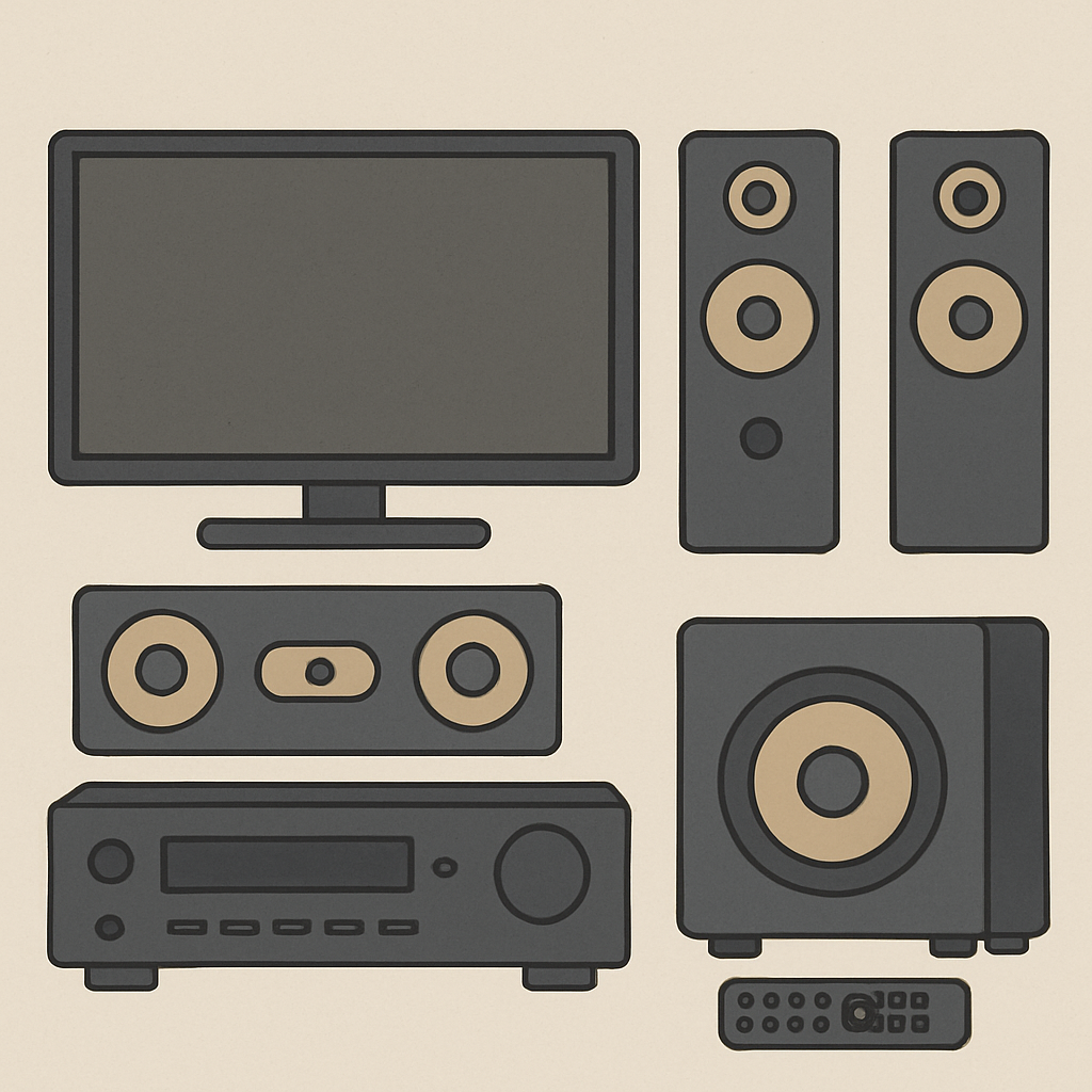 home entertainment system components