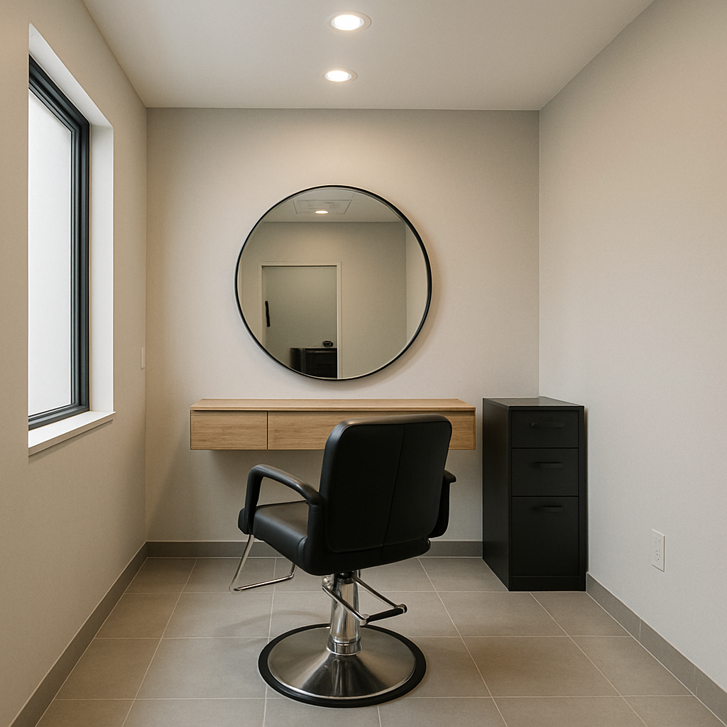 modern salon suite interior