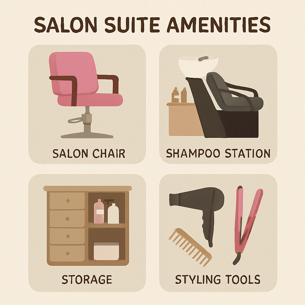 salon suite amenities