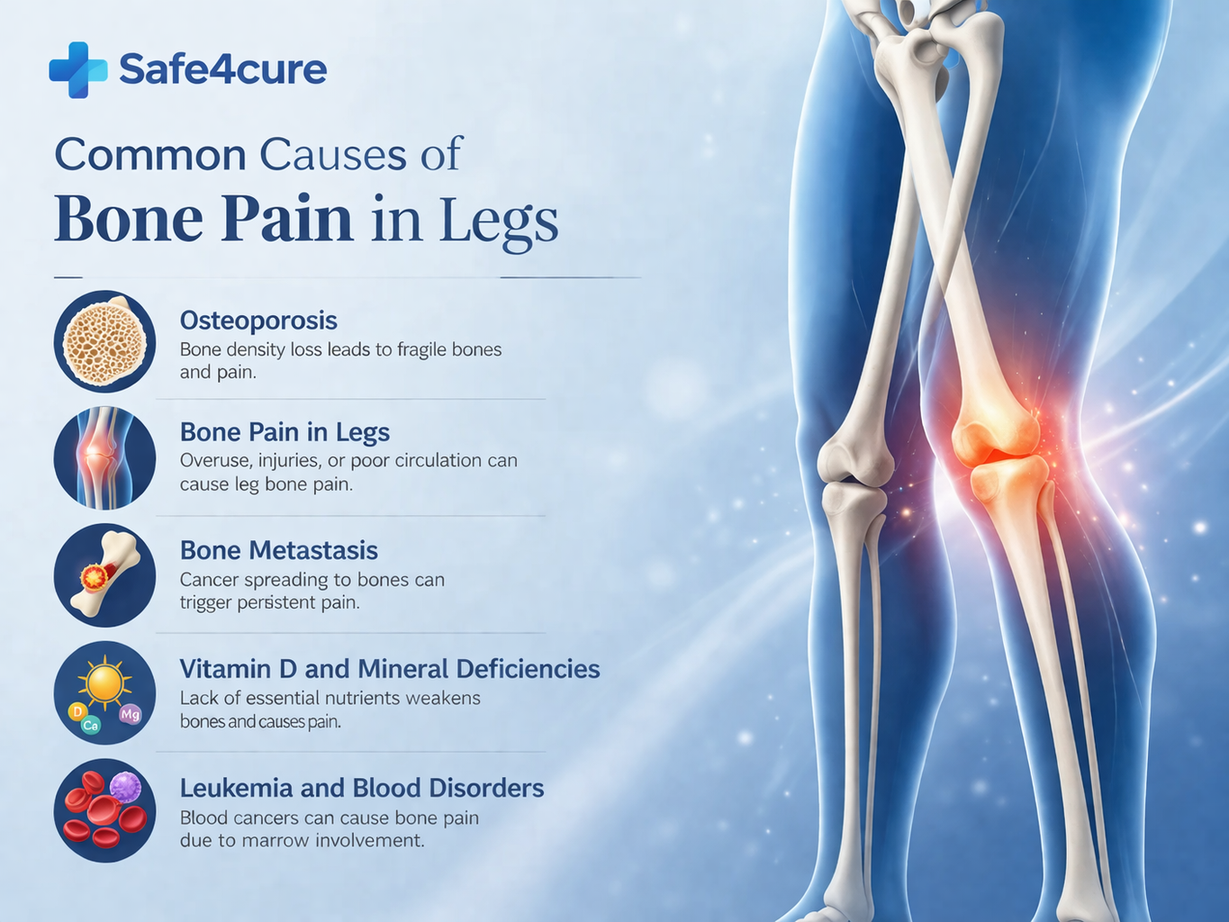 common cuaes of bone pain